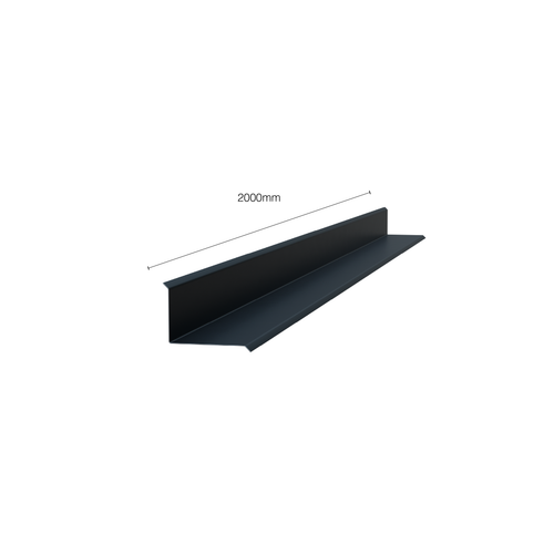 Fönster- och dörromfattning Profil 1 — 3D-rendering, L-form 88°, antracit RAL 7016